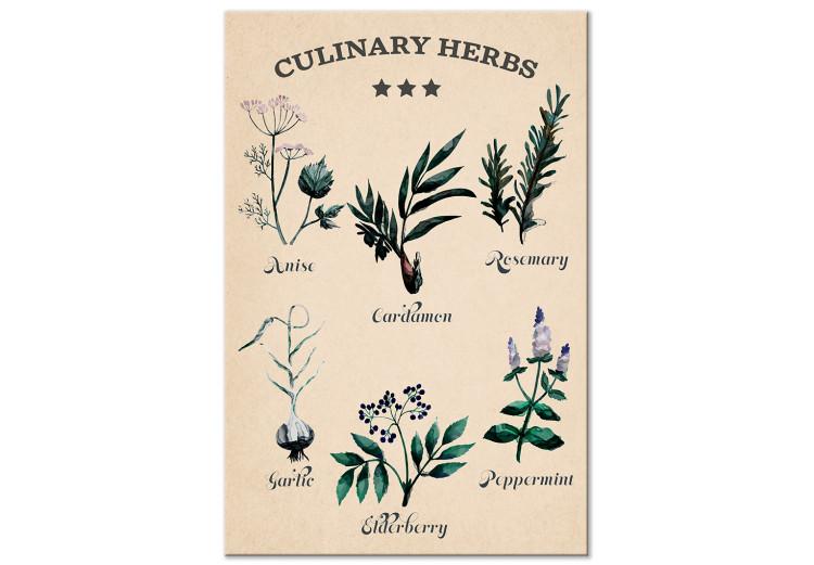 Cuadro en lienzo Kitchen Herbs (1 Part) Vertical