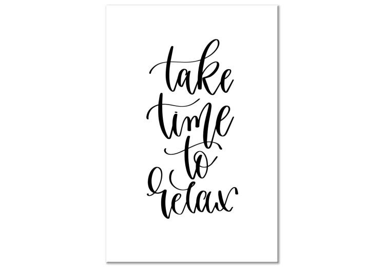 Tómate tiempo para relajarte (1 pieza) vertical - textos en inglés