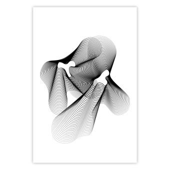 Poster Teoría de cuerdas - motivos abstractos en fondo blanco