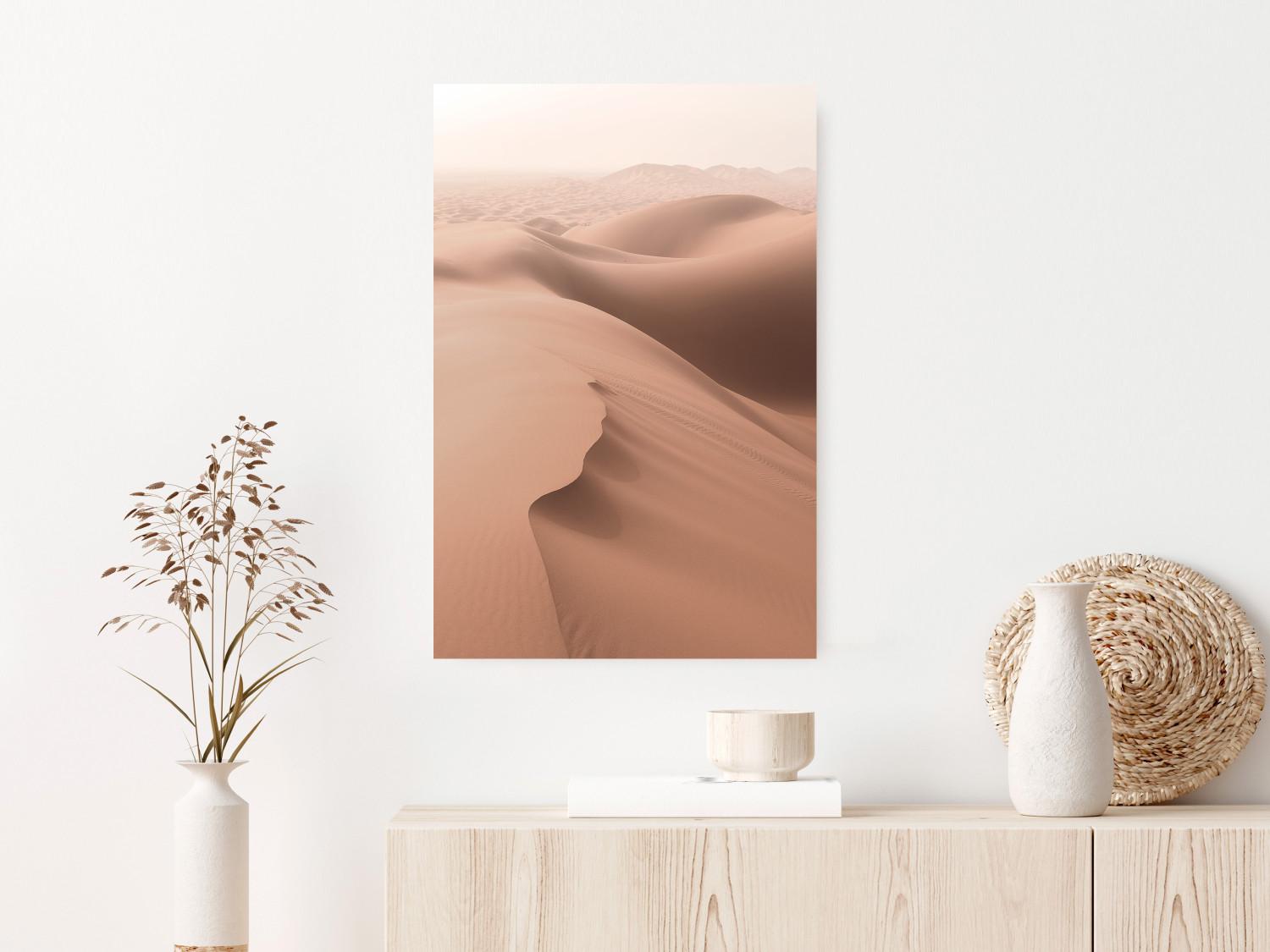 Cartel Espacio arenoso - paisaje de dunas de arena en desierto marrón