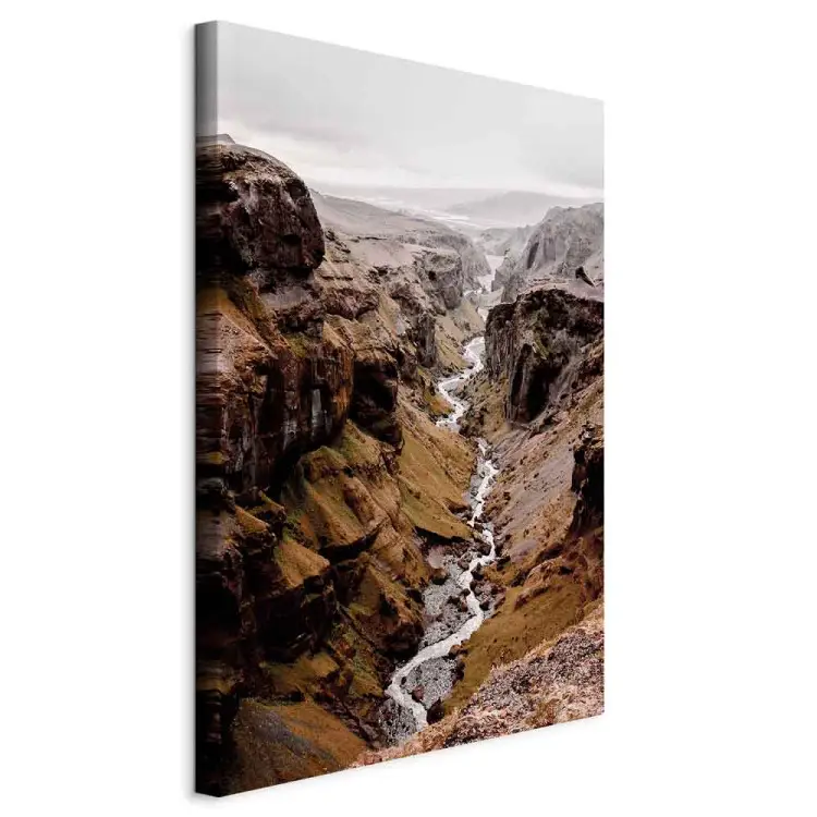Río del Tiempo (unitario) vertical - Paisaje de río y cañón montañoso