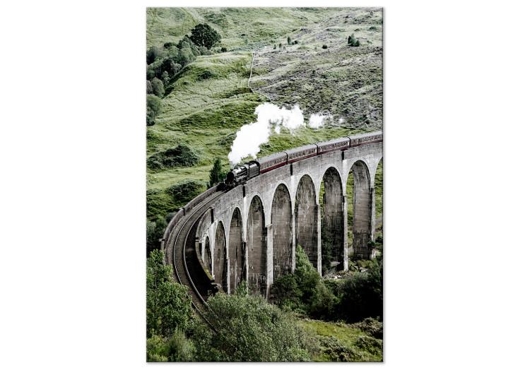 Viaje en el tiempo (1 pieza) vertical - puente con tren