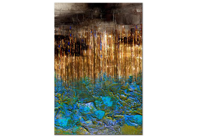 Océano agitado (1 pieza) vertical - glamour abstracto