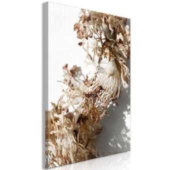 Cuadro decorativo Dream Space (1 pieza) vertical - flores retorcidas en estilo boho