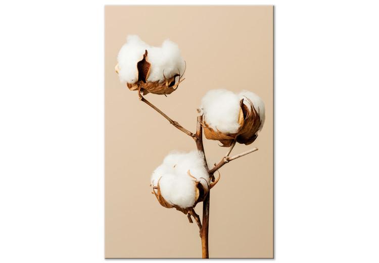 Saturación suave (1 panel) vertical - flor blanca en estilo boho