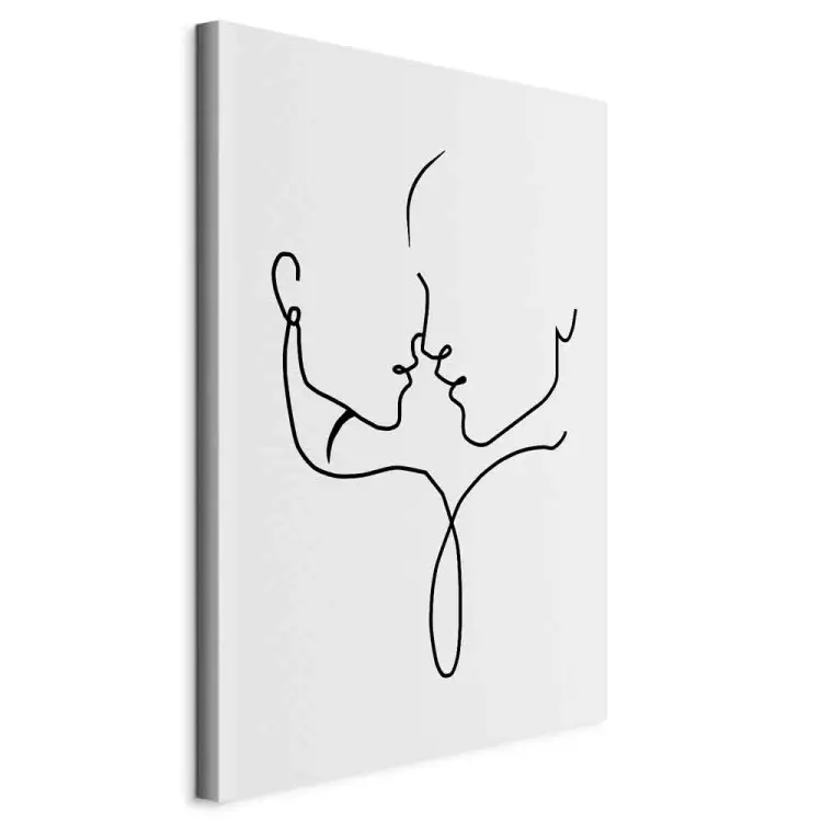 Common look vertical - arte lineal de figuras de amor