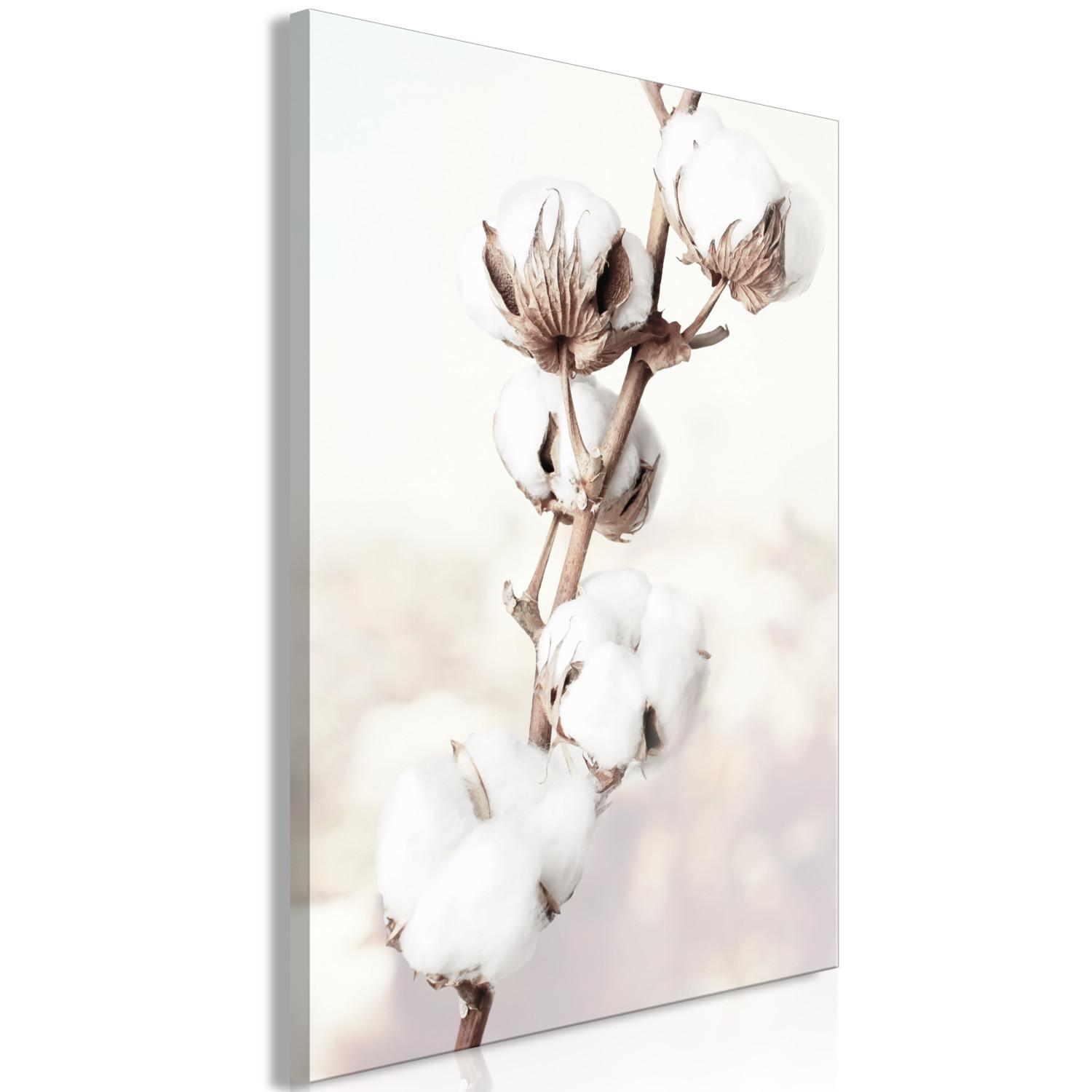Cuadro decorativo Sutileza naturaleza (1 panel) vertical - flores blancas