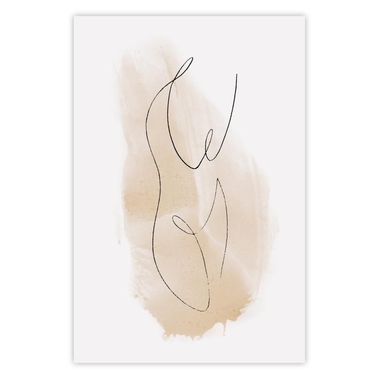 Hilo Ariadna - abstracto, mancha marrón