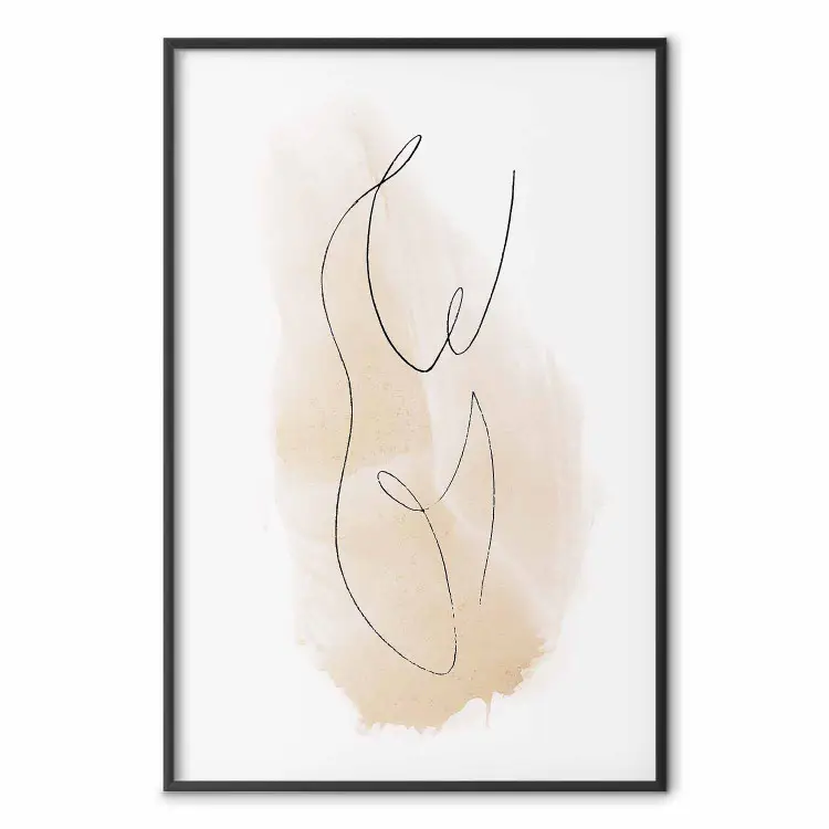 Hilo Ariadna - abstracto, mancha marrón