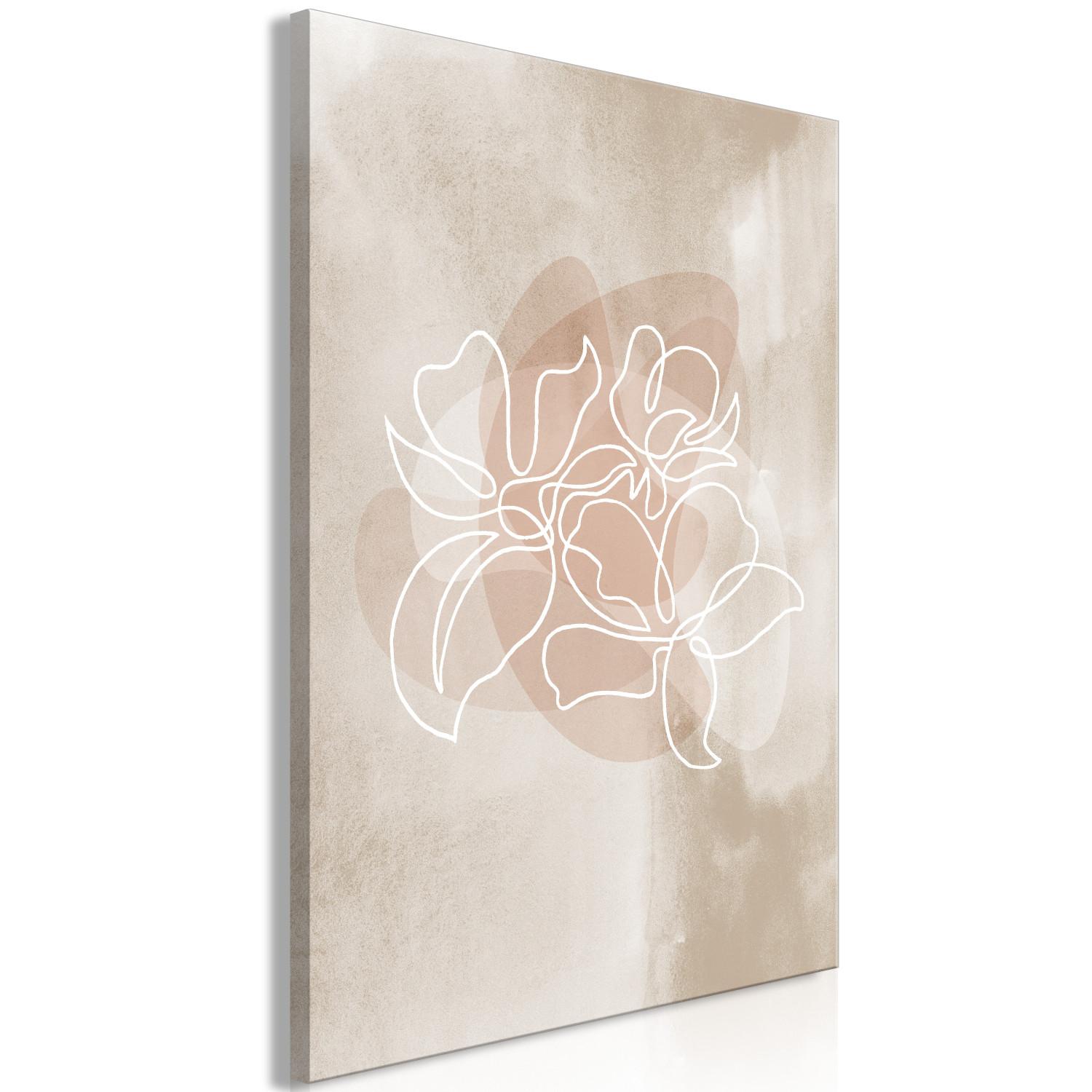 Cuadro decorativo Fragrance bloom (1 panel) vertical - lineal abstracto floral
