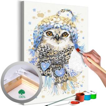 Cuadro para pintar con números Cold Owl