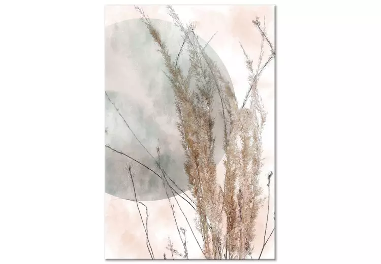 Hierba en el viento (1 pieza) vertical - paisaje de hierba estilo boho