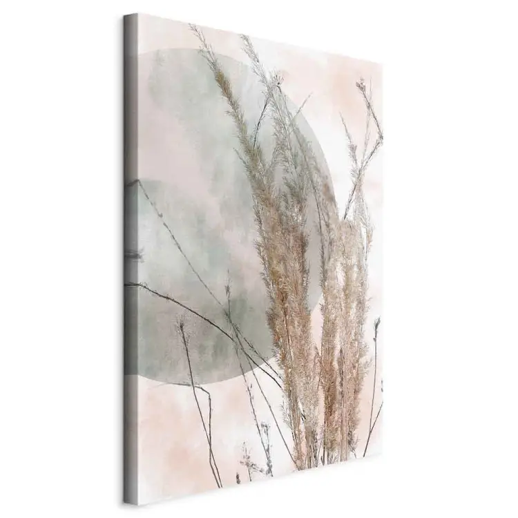 Hierba en el viento vertical - paisaje de hierba estilo boho