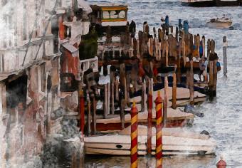 Poster Venecia en acuarela - arquitectura de la ciudad en el agua