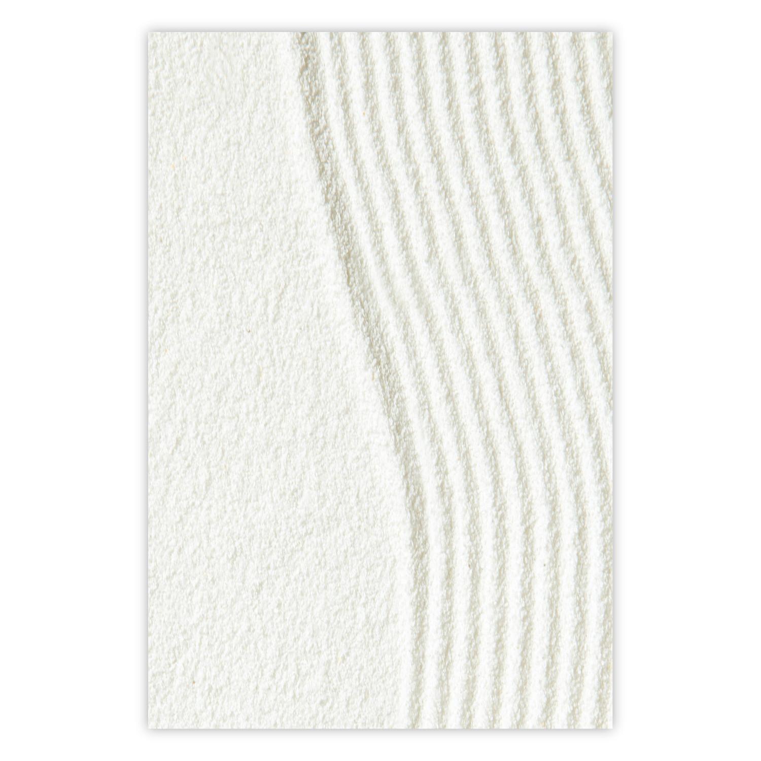 Cartel Armonía en la naturaleza - composición en arena blanca