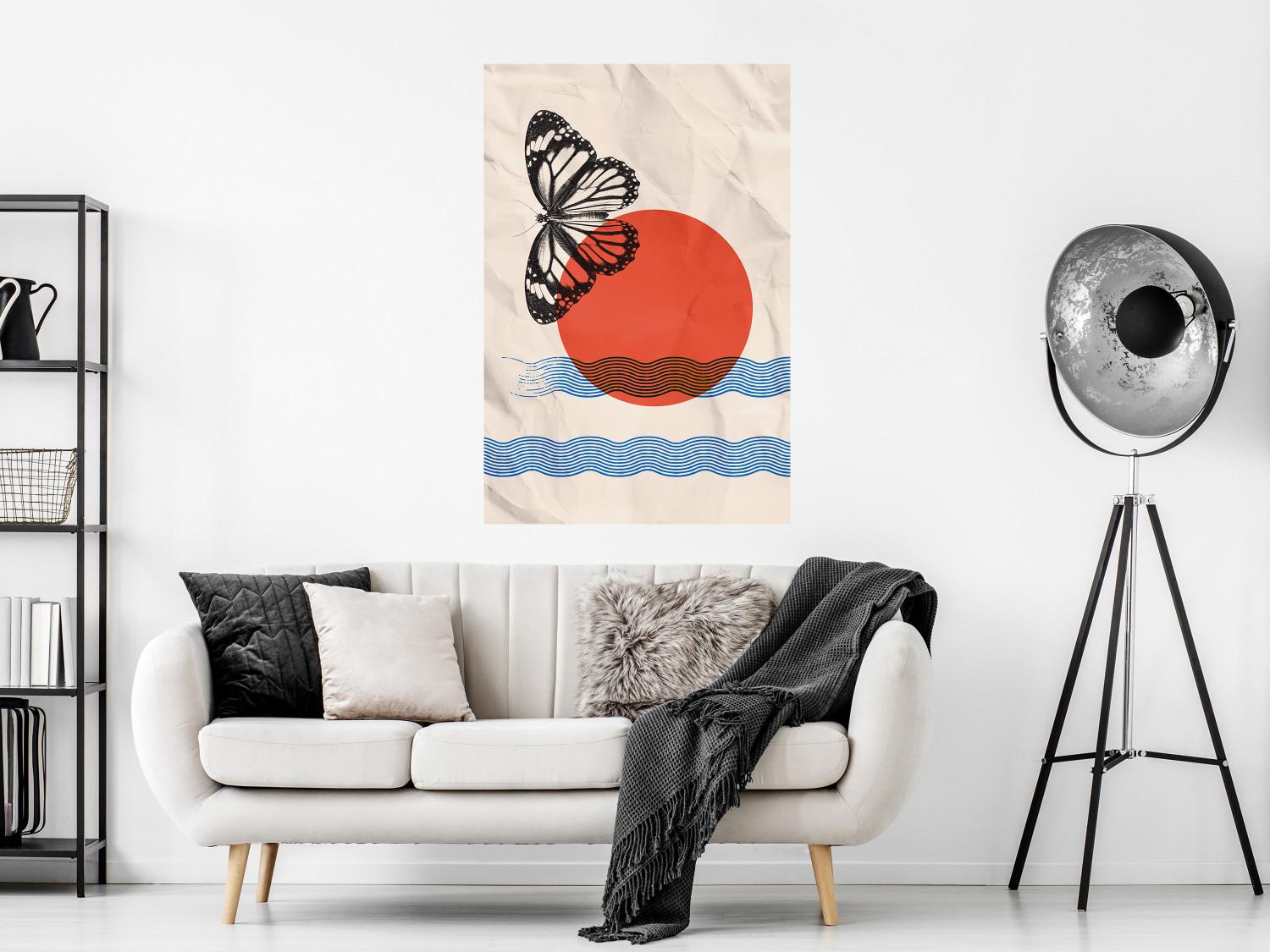 Poster Butterfly and Sunrise [Poster]
