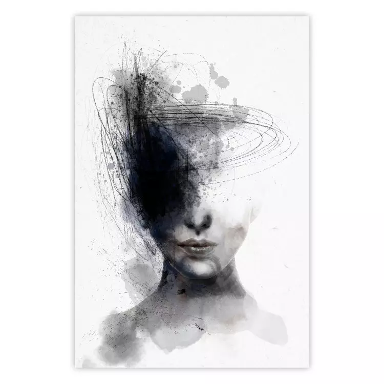 Pensamiento cósmico - rostro femenino, abstracto