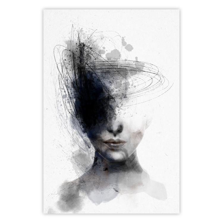 Pensamiento cósmico - rostro femenino, abstracto