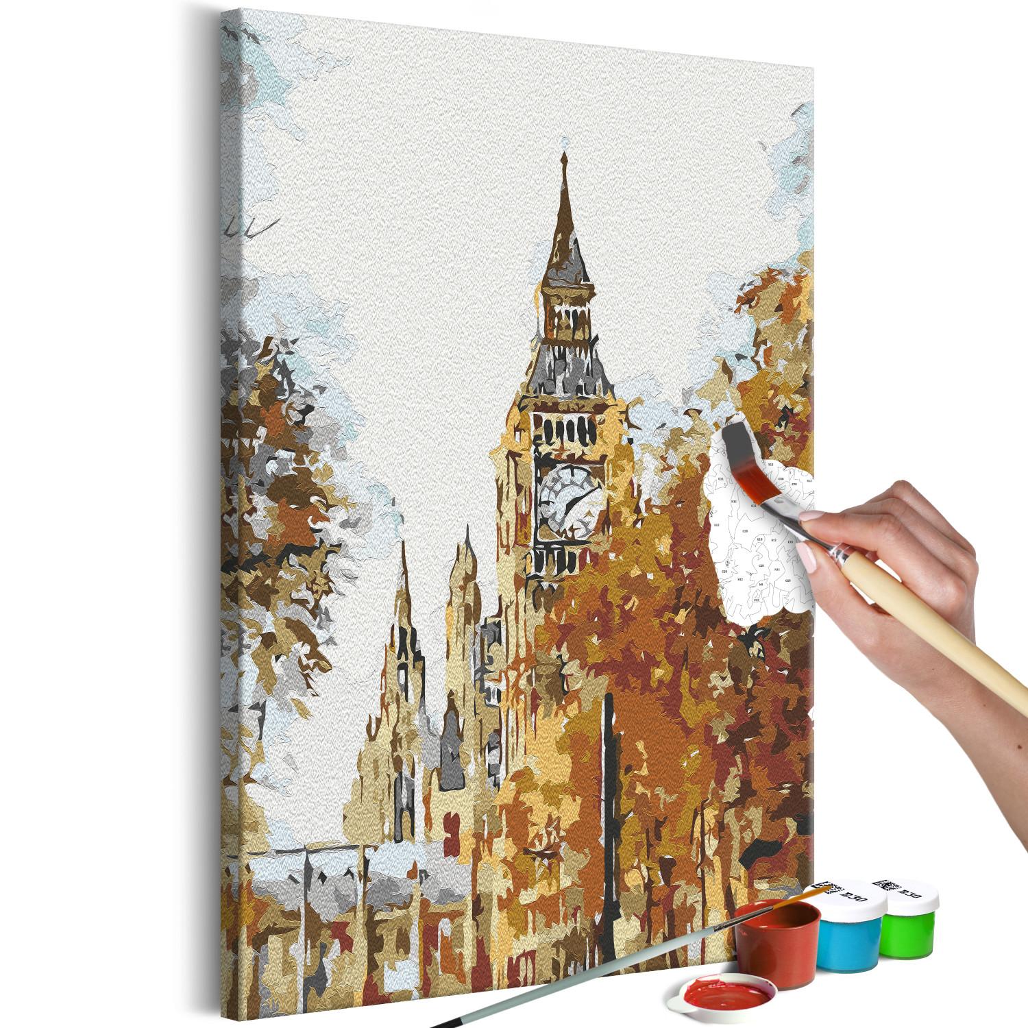 Cuadro para pintar por números Autumn in London