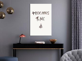 Cuadro Precious time - gráfico festivo con una inscripción en inglés