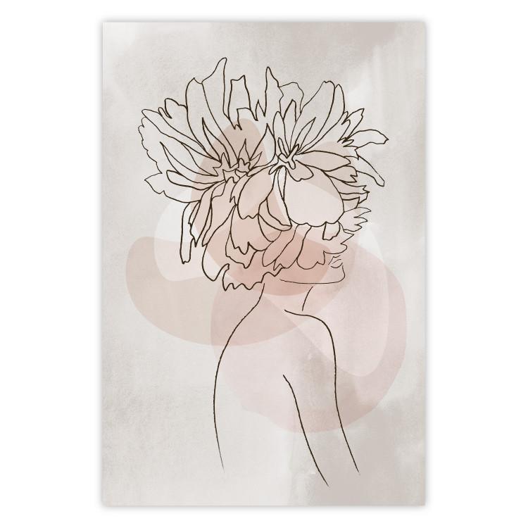 Flores de Sofía - arte abstracto de mujer con flores