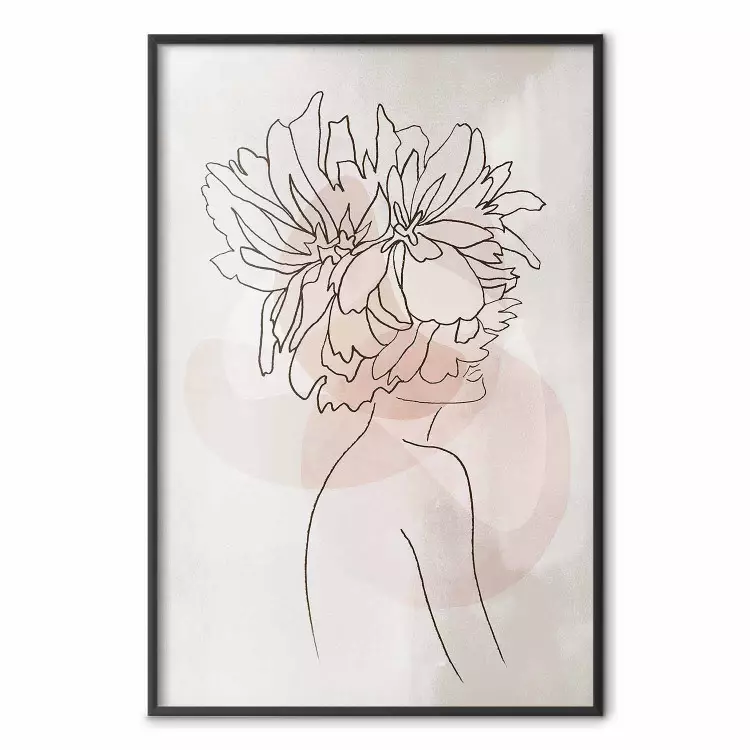 Flores de Sofía - arte abstracto de mujer con flores
