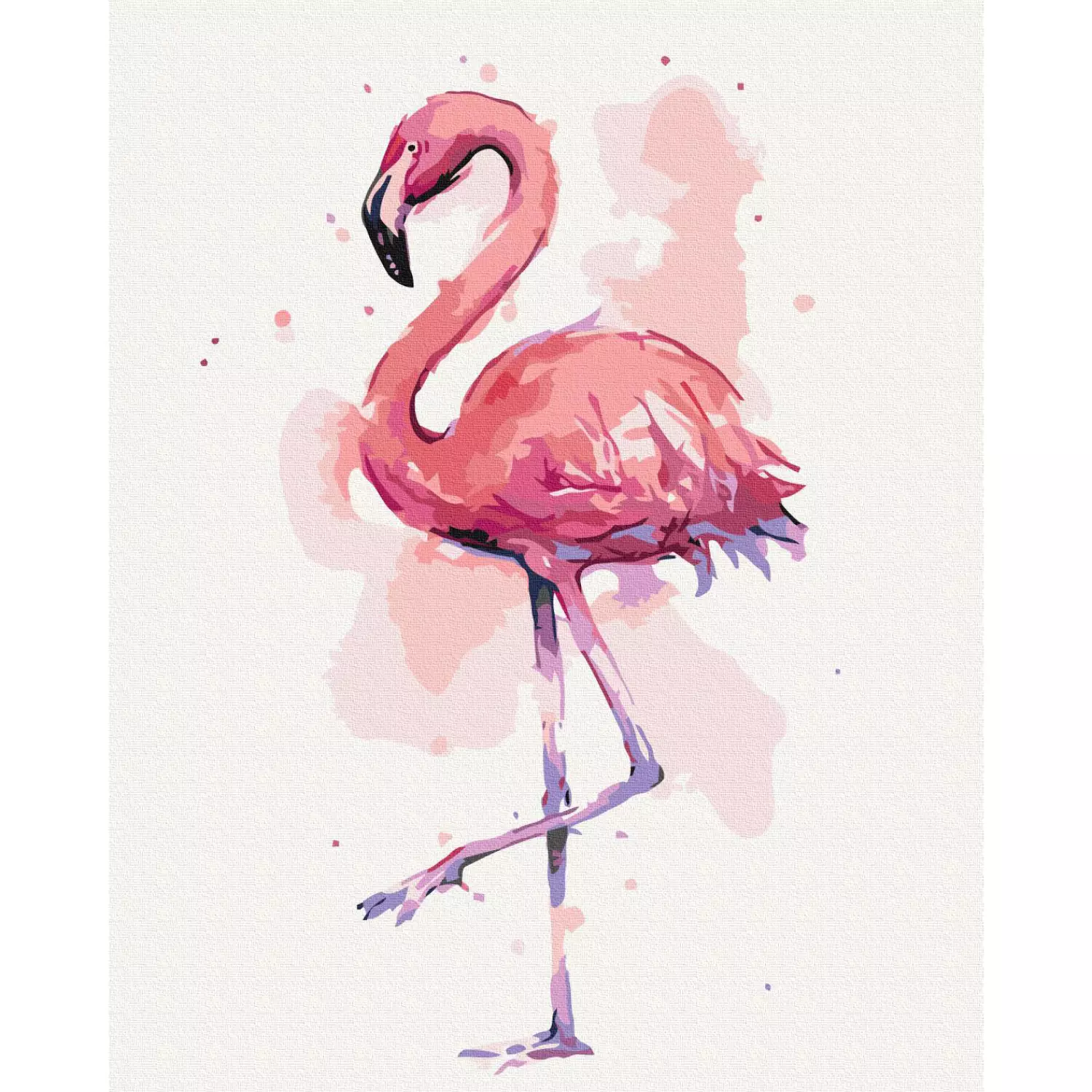 Cuadro para pintar con números Friendly Flamingo conjuntos de