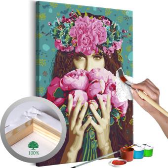Cuadro para pintar con números Green-Eyed Woman