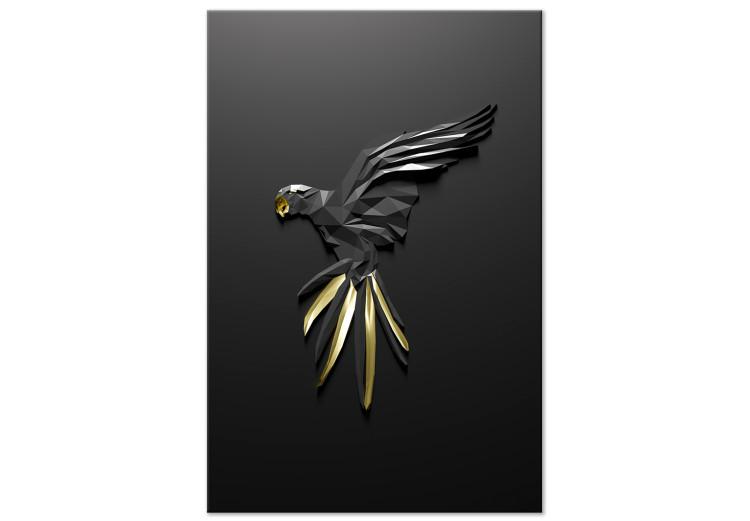 Cuadro en lienzo Black Parrot (1 Part) Vertical