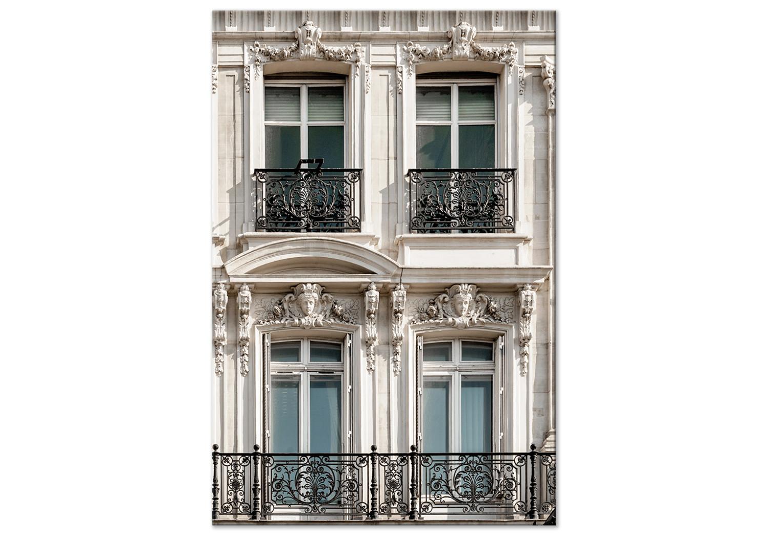 Cuadro decorativo Ventanas en una casa - foto de la arquitectura de la capital francesa