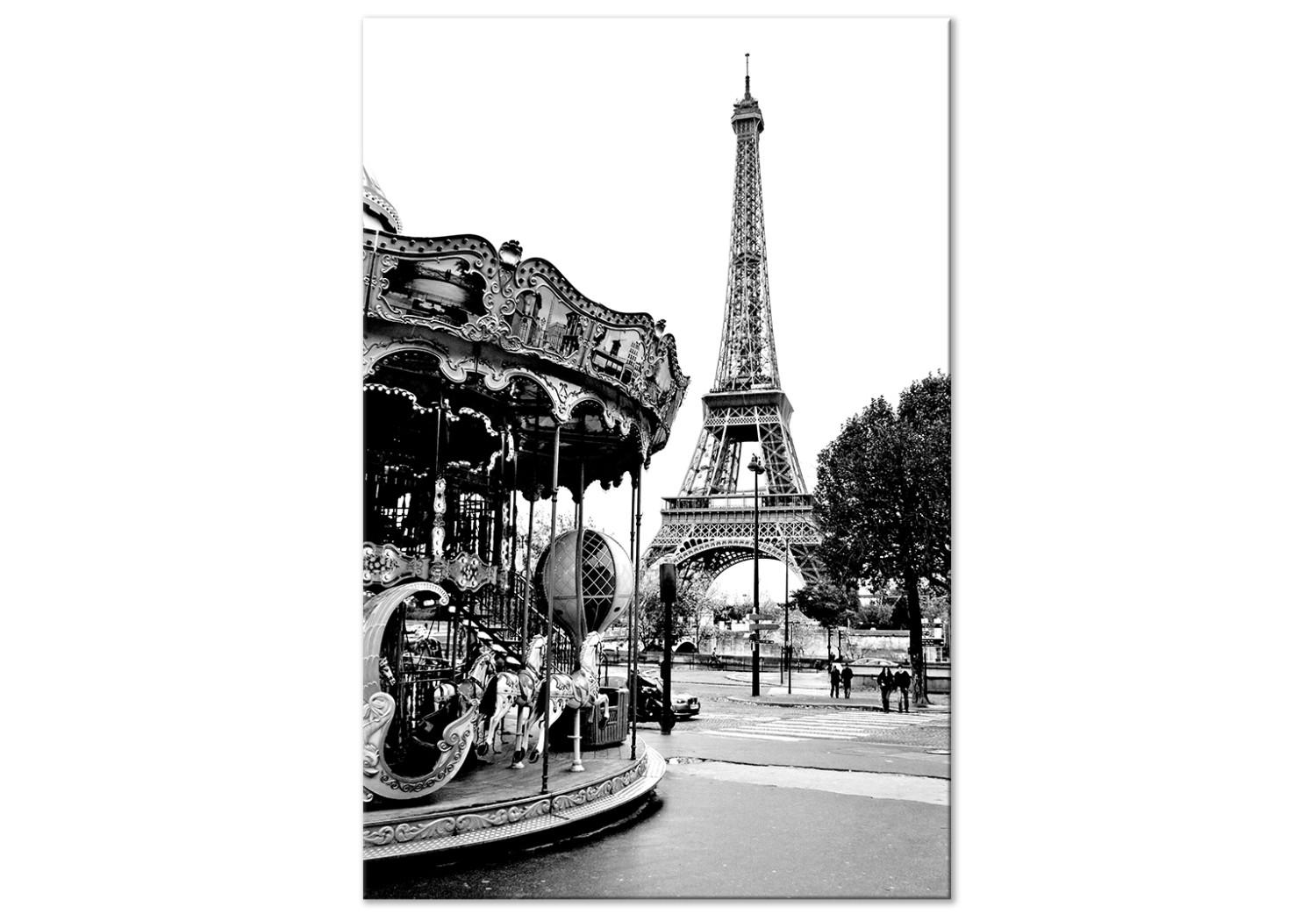 Cuadro Carrusel en la Torre Eiffel - gráfico de la arquitectura de París