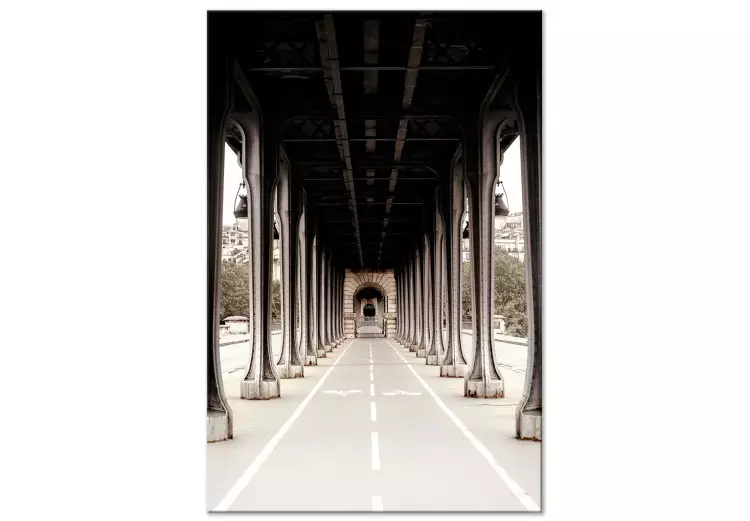 Puente sobre el Sena - fotografía en sepia de la arquitectura de París