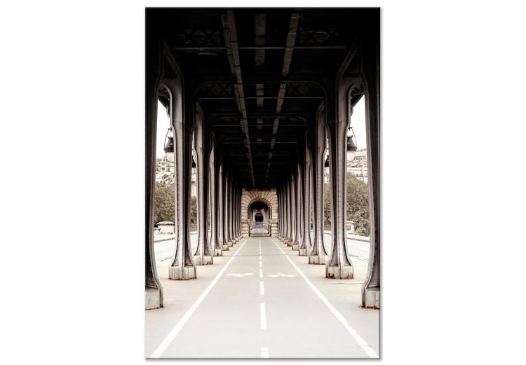Puente sobre el Sena - fotografía en sepia de la arquitectura de París