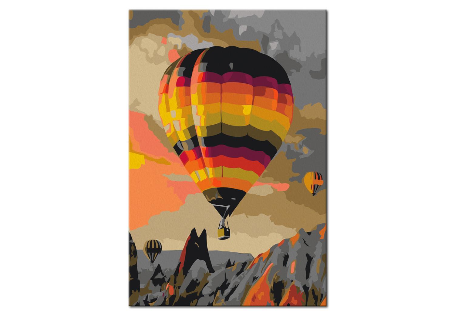 Cuadro numerado para pintar Colourful Balloon