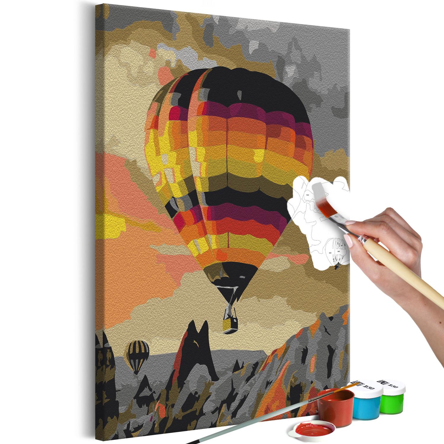 Cuadro numerado para pintar Colourful Balloon