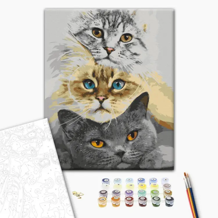 Kits De Pintura De Diamantes De Gato Para Niños Con Marco, Arte De Diamantes De Animales Para Niños De 4 A 8 A 12 Años, Kit De Pintura De Gemas Fácil