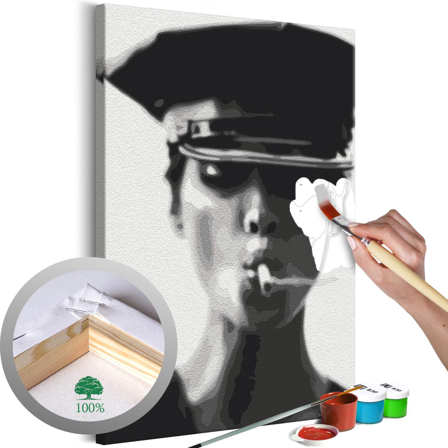 Cuadro para pintar por números Woman With Cigarette