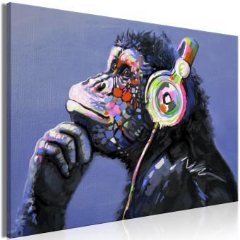 Cuadro decorativo Musical Monkey (1 Part) Wide