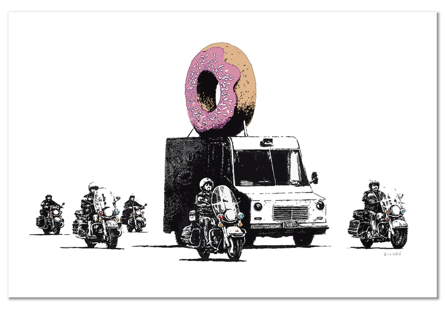Cuadro moderno Donut Police (1 Part) Wide
