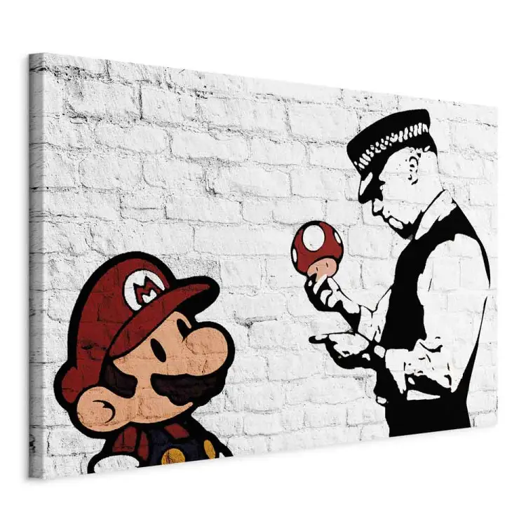 Banksy sobre ladrillo