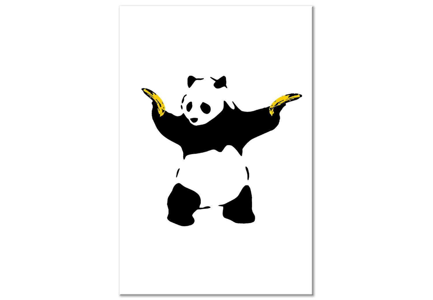 Cuadro Panda with Guns (1 Part) Vertical