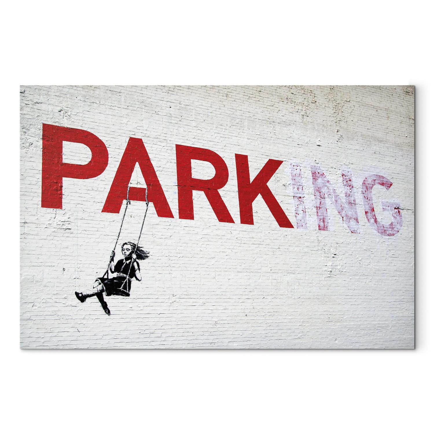 Cuadro decorativo Parking Girl Swing by Banksy