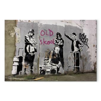 Cuadro moderno Old school (Banksy)