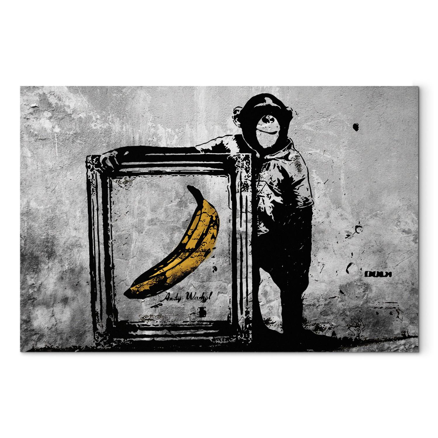Cuadro Inspired by Banksy - black and white