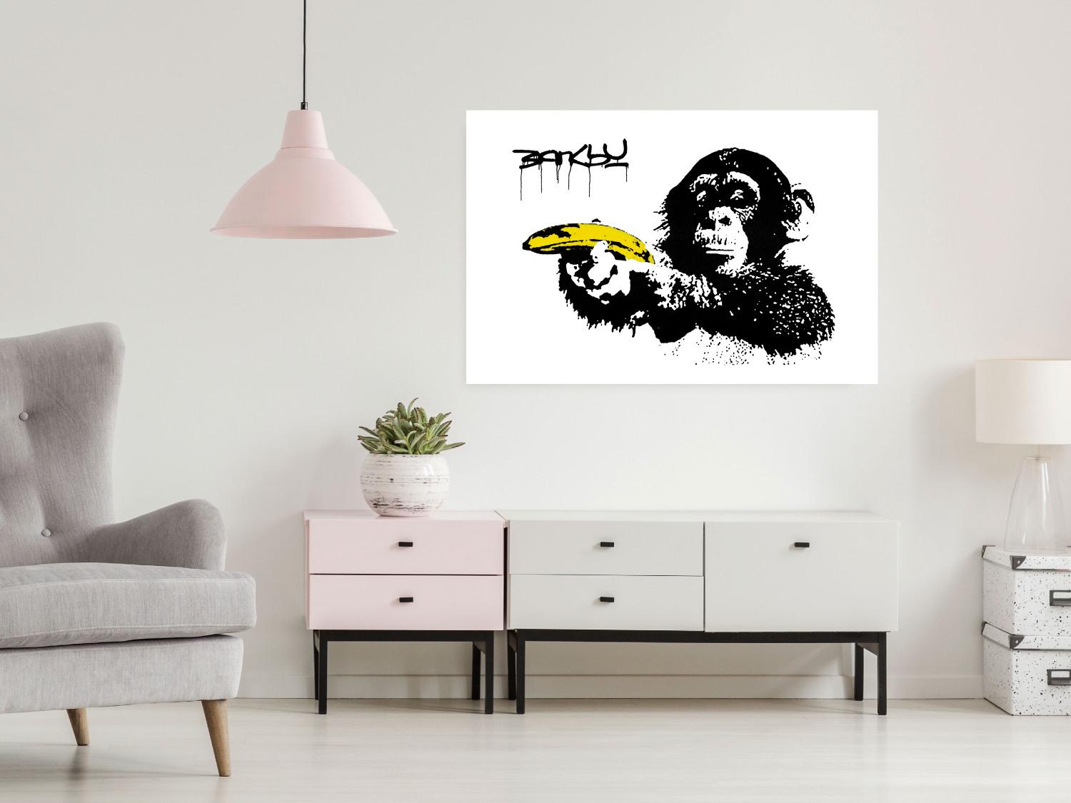 Cartel Banksy: Monkey with Banana [Poster]