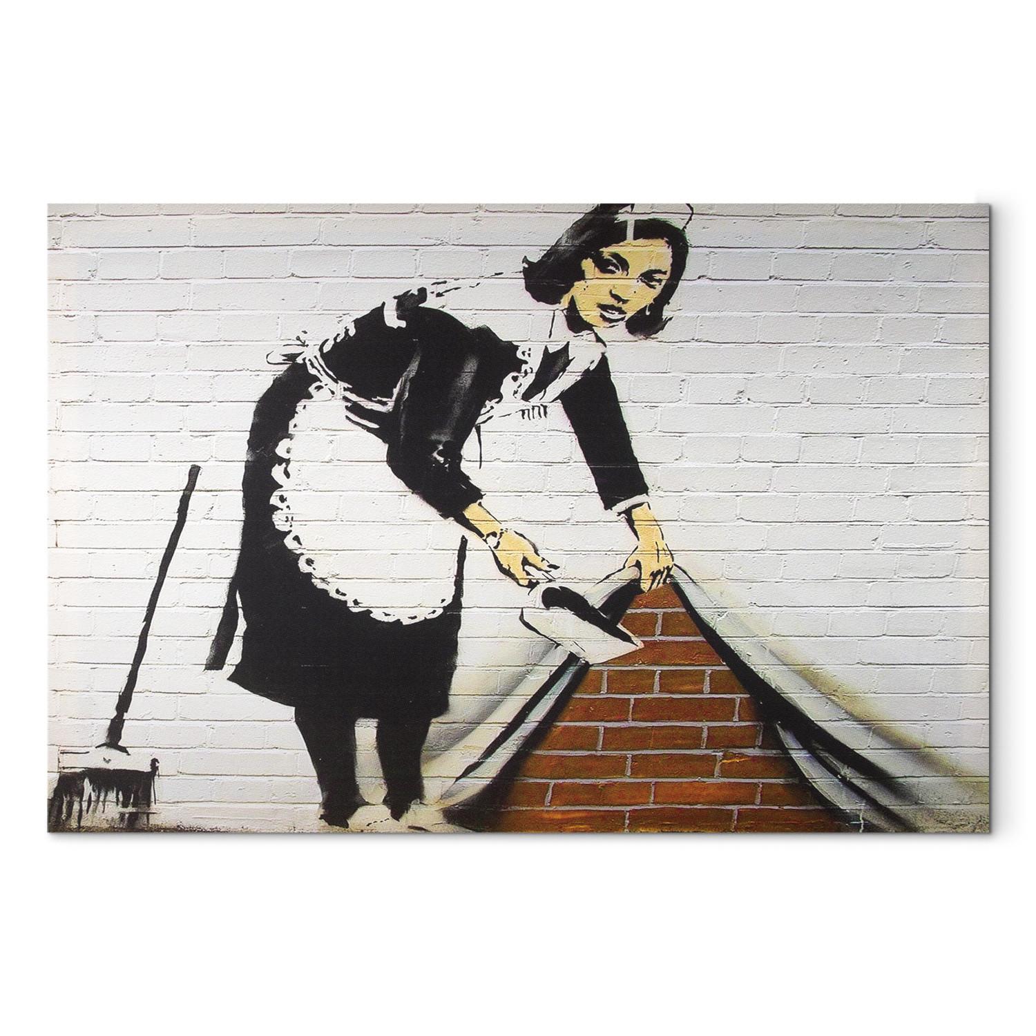 Cuadro decorativo Señora de la limpieza (Banksy)