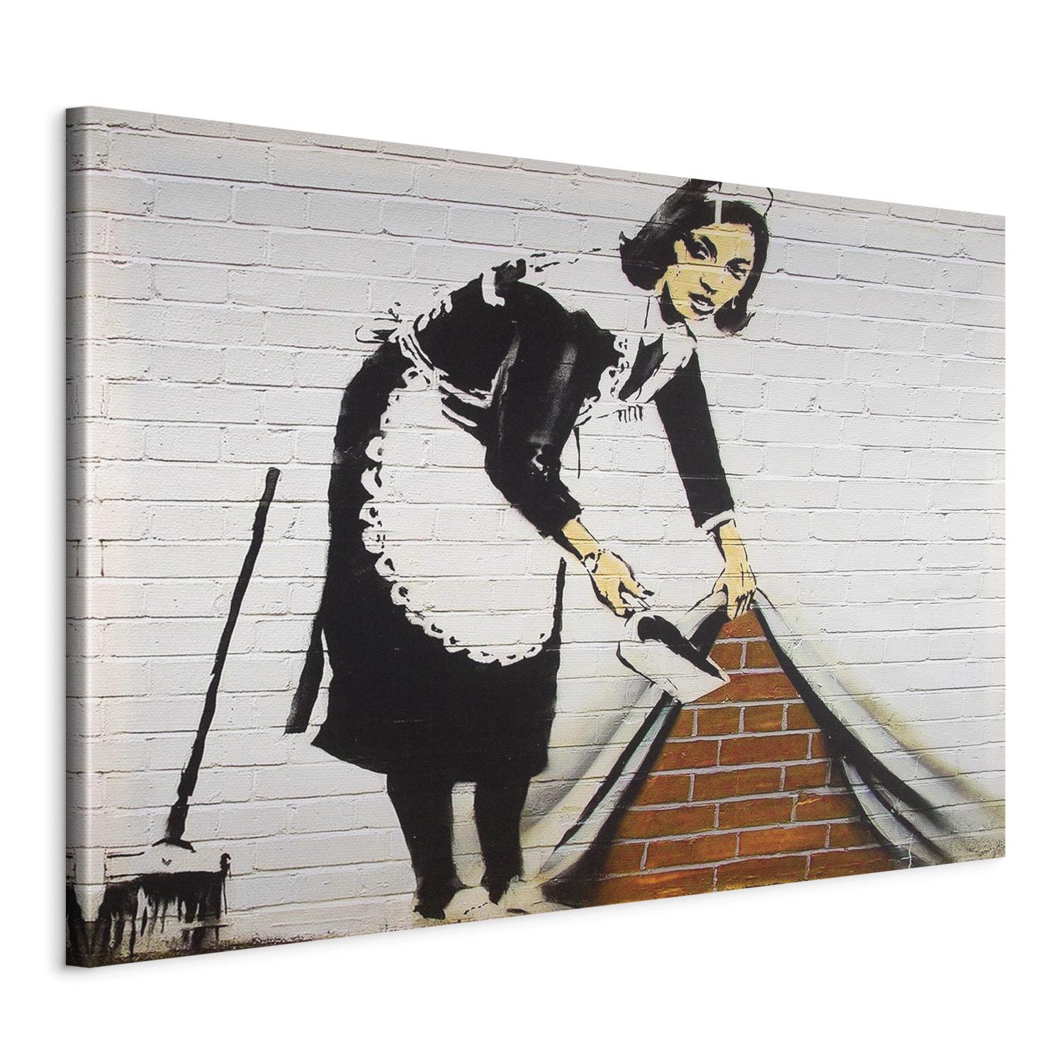 Cuadro decorativo Señora de la limpieza (Banksy)