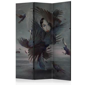 Biombo barato Covered in feathers [Room Dividers]