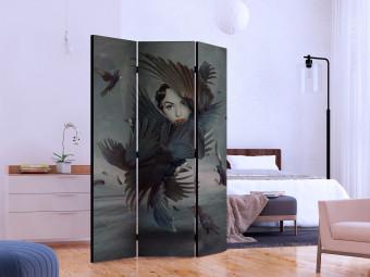 Biombo barato Covered in feathers [Room Dividers]