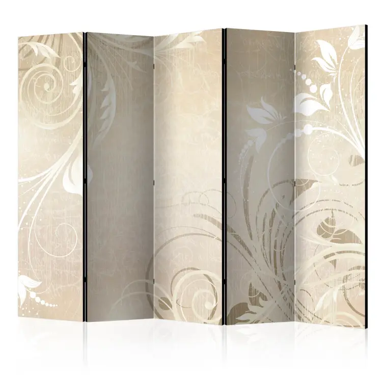Sinfonía de los sentidos II - fondo beige adornos florales